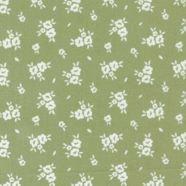 Flower Girl Blooms Small Floral Celadon By My Sew Quilty Life For Moda Fabrics