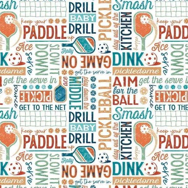 Pickleball Champ Pickleball Words By Courtney Morgenstern For P&B Textiles