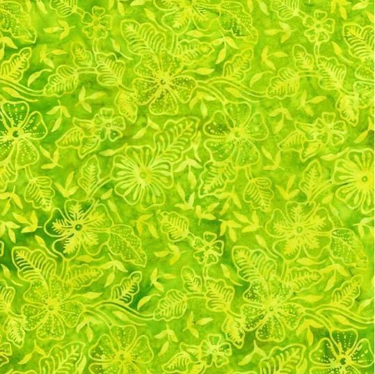 Tonga Brightside Batik Tropical Flowers Neon From Timeless Treasures