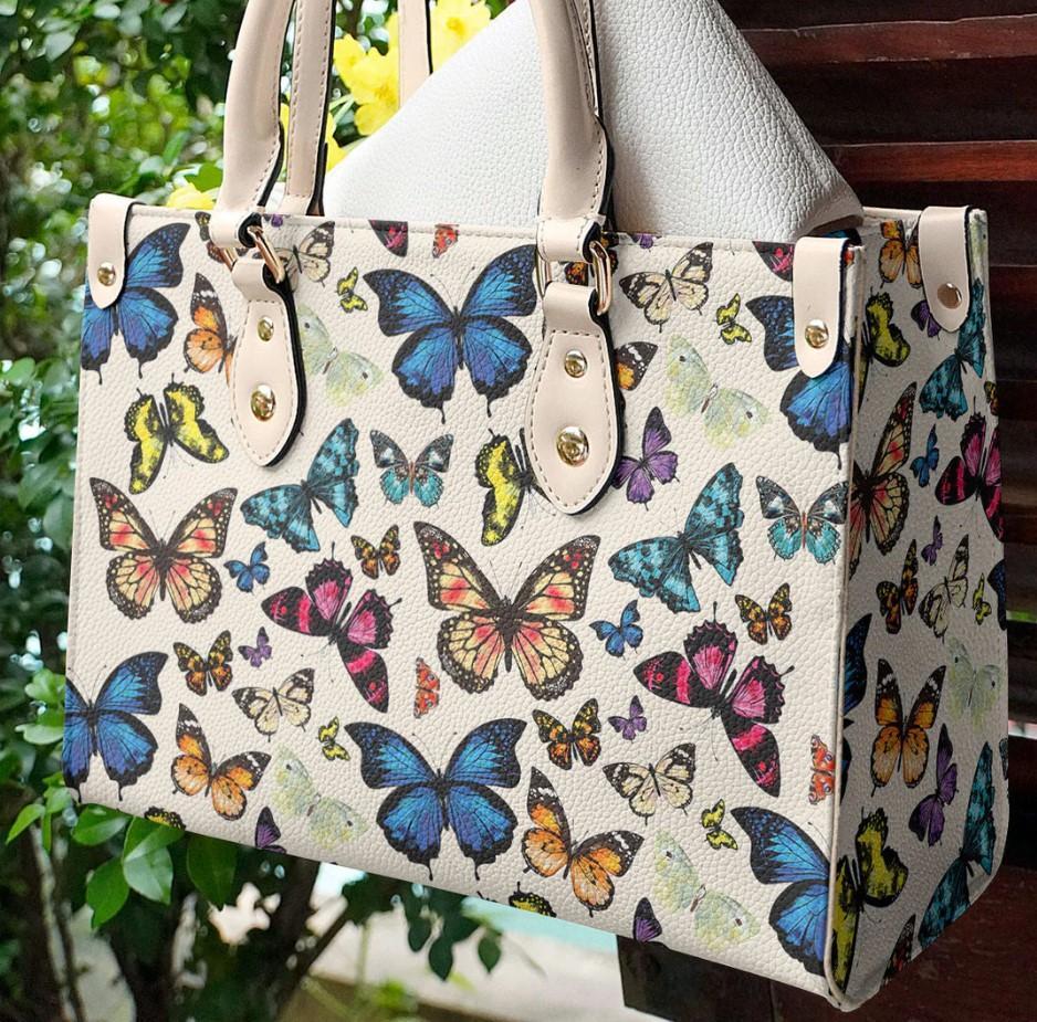 Butterfly Bag With Creamy White Handle