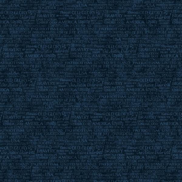 Stars & Stripes 12 Star Spangled Navy From Northcott