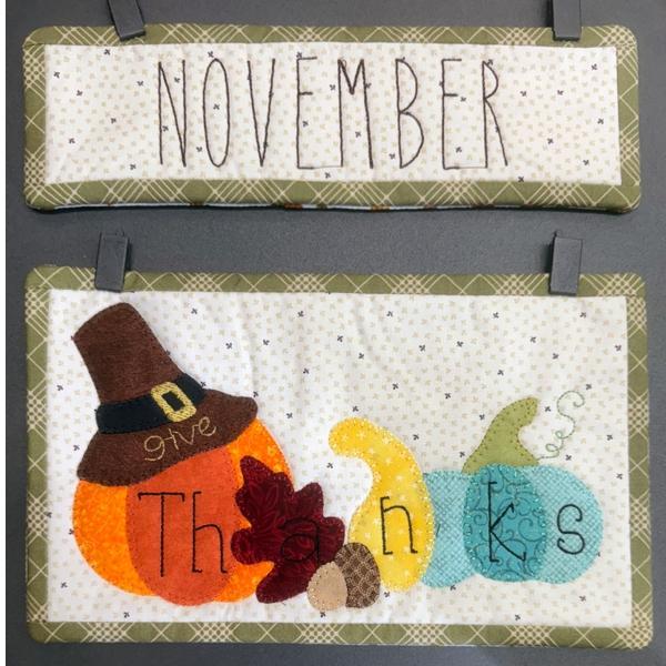 Patchabilities November Calendar Fabric Kit 