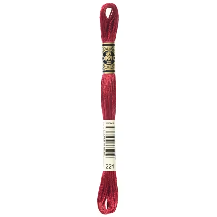 DMC Floss Dark Shell Pink 221