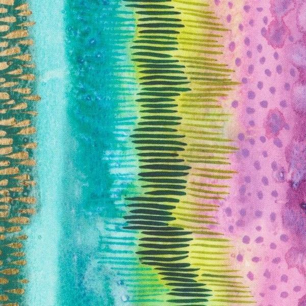 Coming Up Roses Rainbeau Stripes Rainbow by Create Joy Project for Moda Fabrics