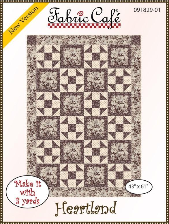 Heartland 3 Yard Quilt Pattern From Fabric Cafe