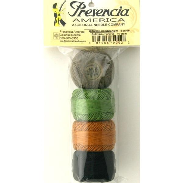 Presencia America Finca Perle Thread set for You Lucky Dog Sampler, Size 8 75Yds