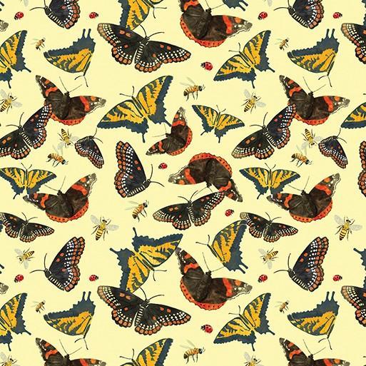 Mid-Atlantic Shop Hop Butterflies Yellow From Benartex