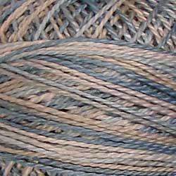 Valdani JP11 - Heavenly Hue Variegated - Muddy Monet Collection, Perle Cotton Ball, Size 8