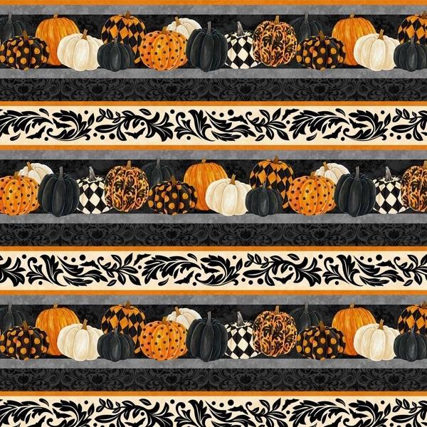 Hallow'S Eve Spooky Stripe By Cerrito Creek Studio For Northcott Fabrics