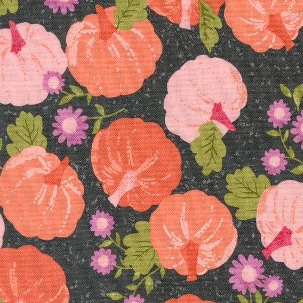 Hey Boo Pumpkin Patch Midnight By Lella Boutique For Moda Fabrics