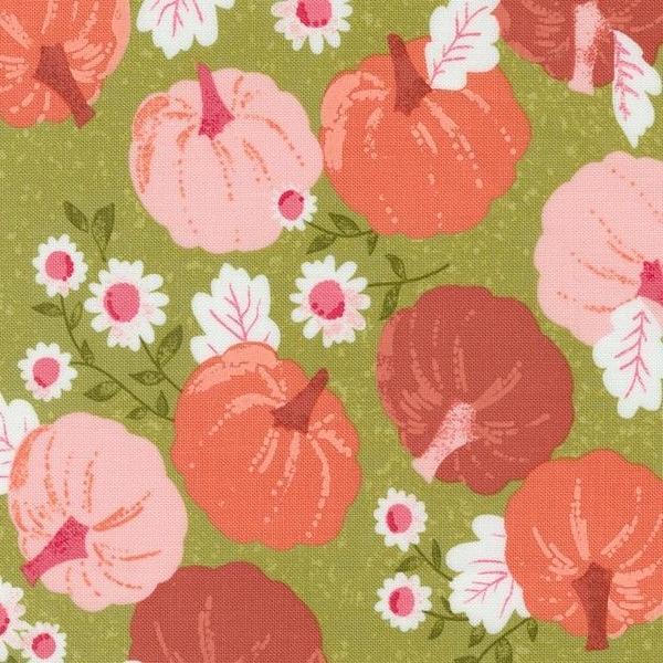 Hey Boo Pumpkin Patch Witchy Green By Lella Boutique For Moda Fabrics