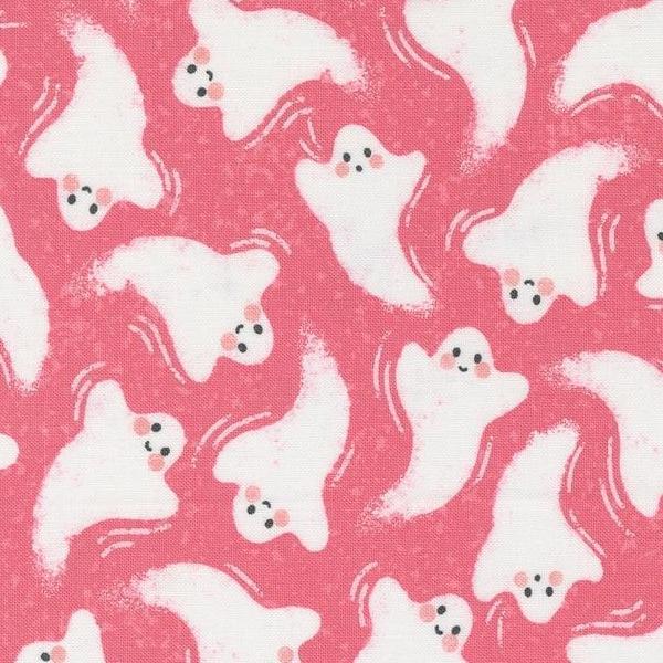 Hey Boo Friendly Ghost Love Potion Pink By Lella Boutique For Moda Fabrics