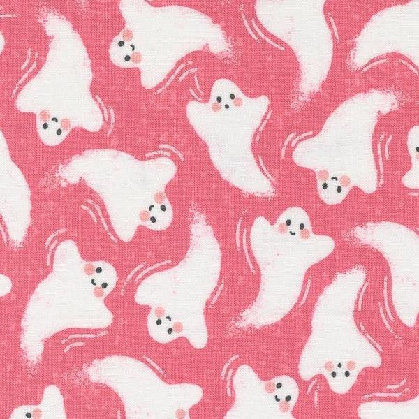 Hey Boo Friendly Ghost Love Potion Pink By Lella Boutique For Moda Fabrics