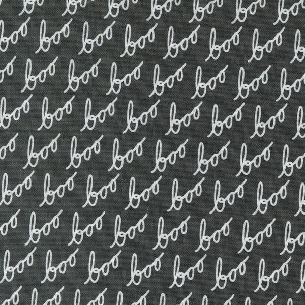 Hey Boo Boo Text Midnight By Lella Boutique For Moda Fabrics