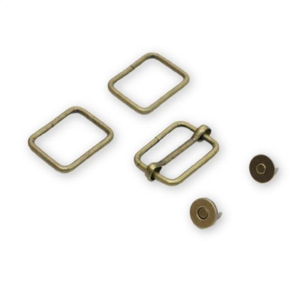 Level 2 Basic Hardware Kit, Antique Brass, From Sallie Tomato