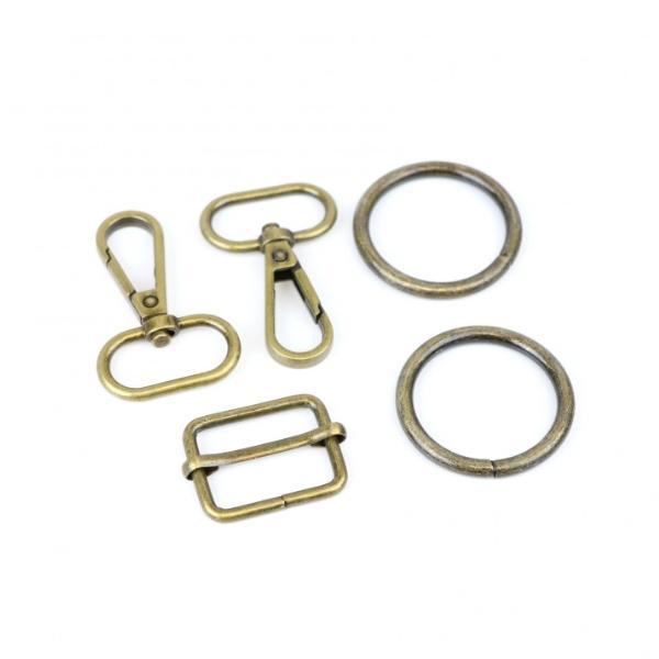 Ferris Hardware Set, Antique Brass, From Sallie Tomato