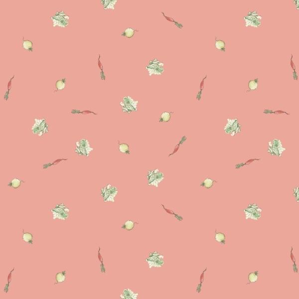 The Tale Of Peter Rabbit Veggies Coral By Beatrix Potter For Riley Blake Designs
