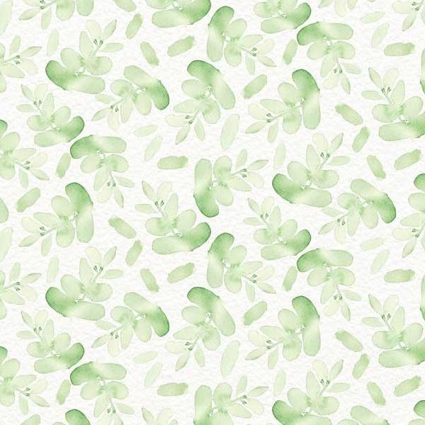 Sweet Magnolia Sprigs Green by Deane Beesley for P&B Textiles