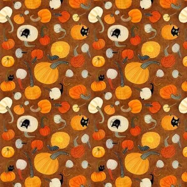 Meowloween Pumpkin Cats Umber From Dear Stella