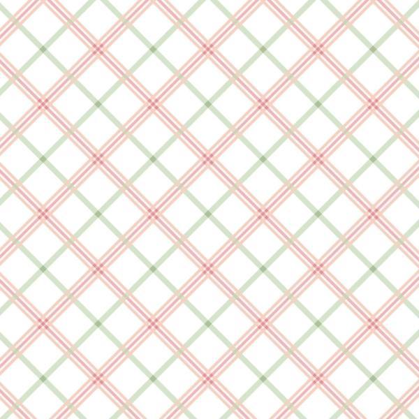 Kimberbell Basics Plaid Green/Pink by Kimberbell Designs for Maywood Studios