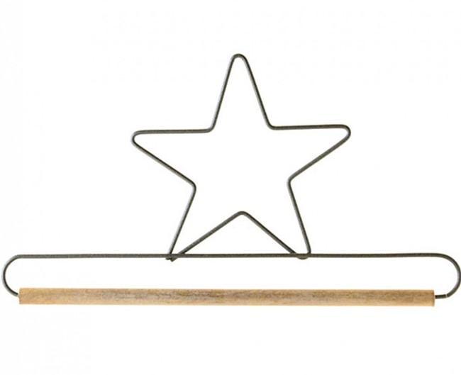 Decorative Star Craft Hanger, 6 Inches