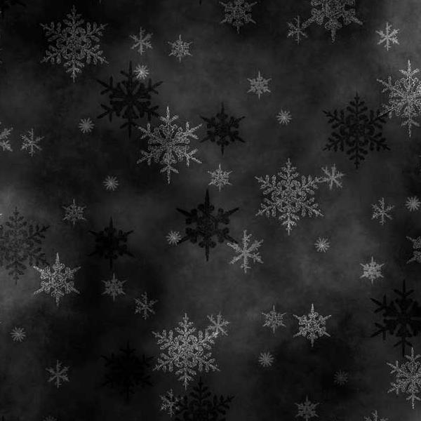 Snowfall Small Flakes Black By Geetanjali Behera For P&B Textiles