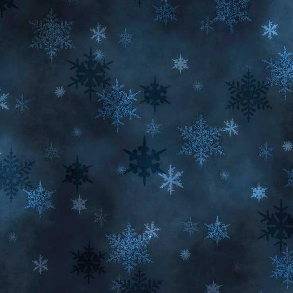 Snowfall Small Flakes Navy By Geetanjali Behera For P&B Textiles