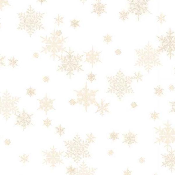 Snowfall Small Flakes White by Geetanjali Behera for P&B Textiles