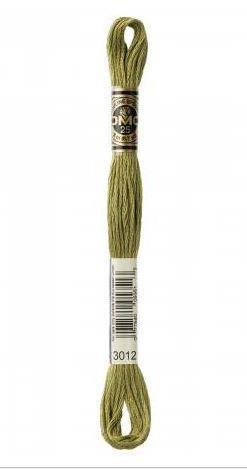 DMC Embroidery Floss Color 3012 Medium Khaki Green