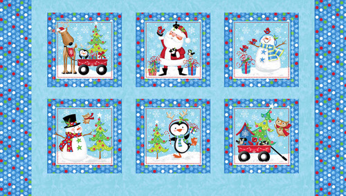 A Jolly Good Time Christmas Panel By Victoria Hutto For Studio E Fabrics 