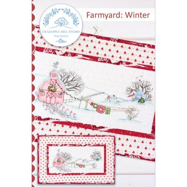 Farmyard Winter Mini Quilt Pattern By Meg Hawkey For Crabapple Hill Studio