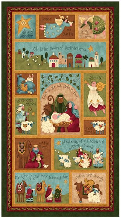 Star Of Wonder, Star Of Light The Nativity Panel By Nancy Halvorsen For Benartex