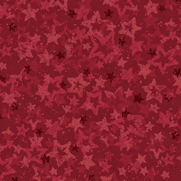 Star Of Wonder, Star Of Light Heavenly Star Red By Nancy Halvorsen For Benartex