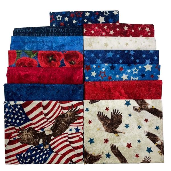Stars & Stripes Fat Quarter Bundle 