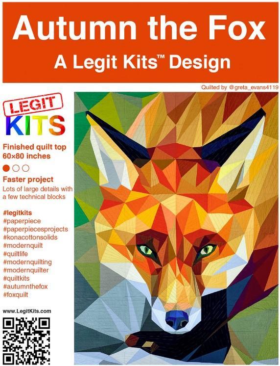 Autumn The Fox Quilt Pattern By Legit Kits