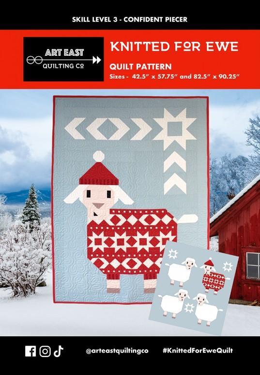 Knitted For Ewe Quilt Pattern By Art East Quilting Company 