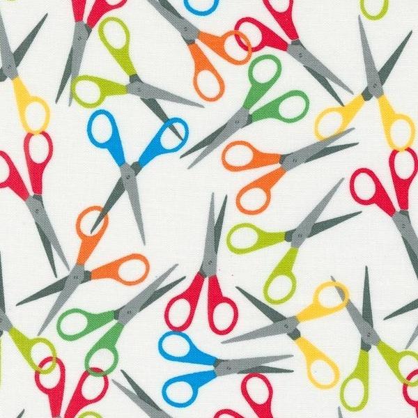 Back To School Scissors Paper By Stacy Lest Hsu For Moda Fabrics