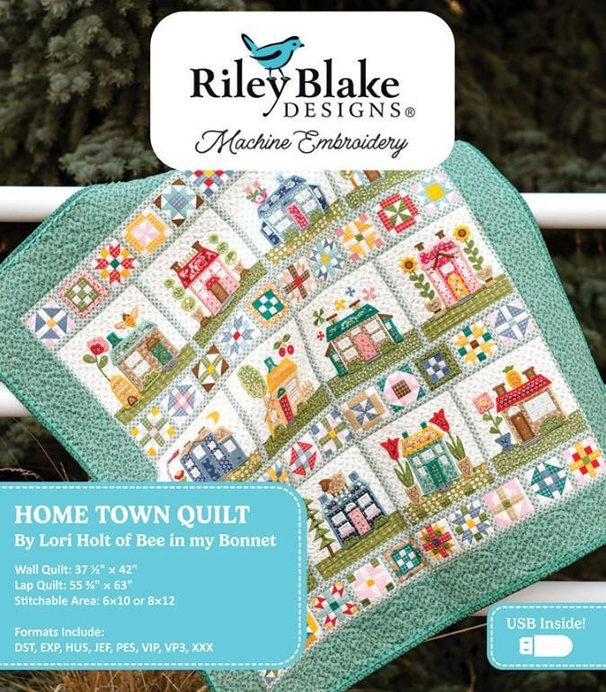 Home Town Quilt Machine Embroidery Pattern By Lori Holt For Riley Blake Designs