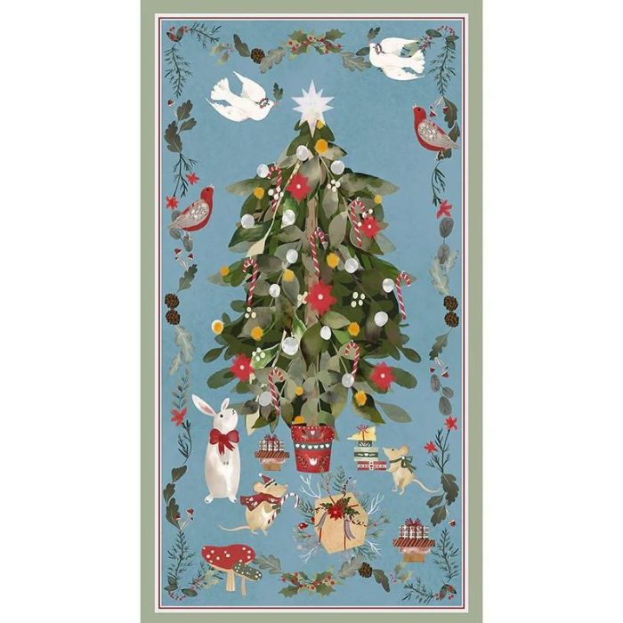 Glad Tidings We Bring Christmas Tree Panel By Laura Konyndyk For Blank Quilting 