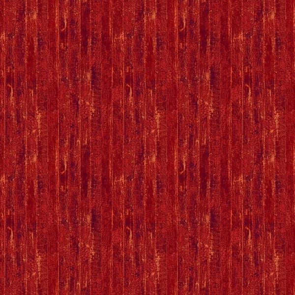 Farmstead Friends Wood Planks Red By Simon Treadwell For Northcott Fabrics