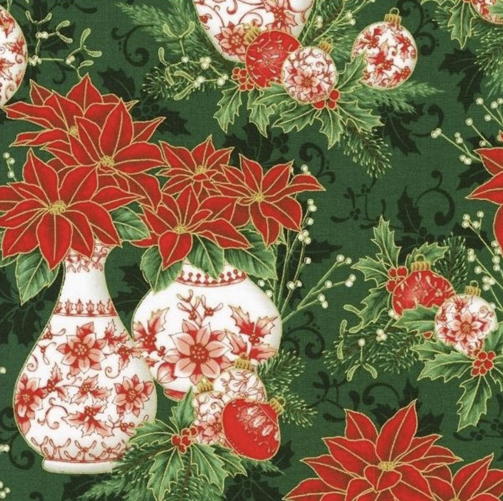 Holiday Flourish-Festive Finery Vases Pine From Robert Kaufman