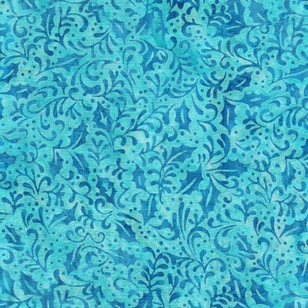 Peppermint Sprinkles Batik Holly Teal Cerulean From Island Batik 