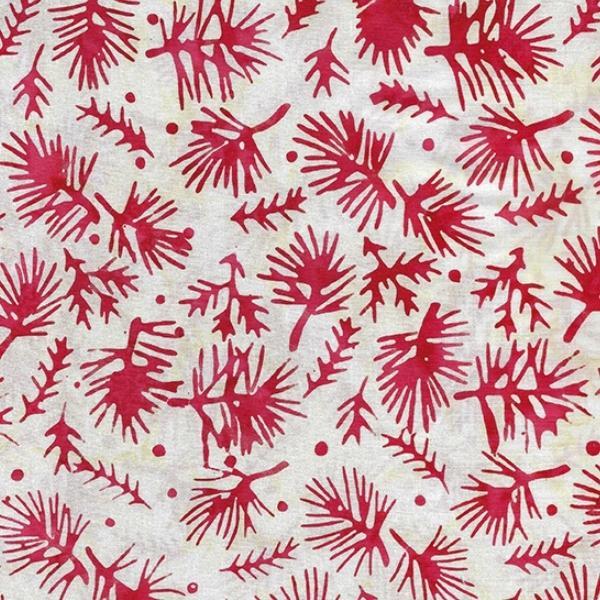 Peppermint Sprinkles Batik Twigs White From Island Batik 