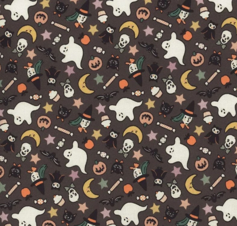 Sweet Tooth Treats Black from Poppie Cotton