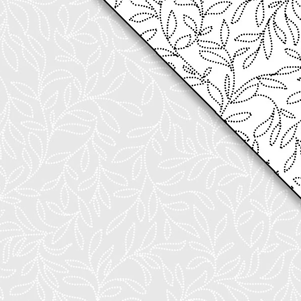 Ramblings 14 Dotted Foliage White on White from P&B Textiles