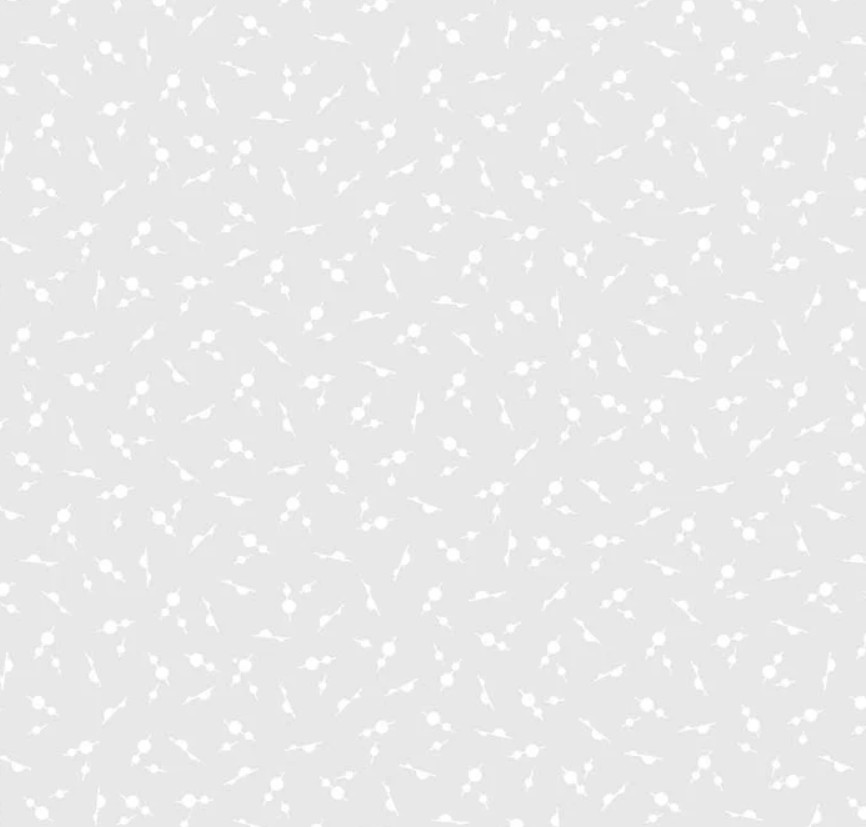 Ramblings 14 Tossed Dots White on White from P&B Textiles