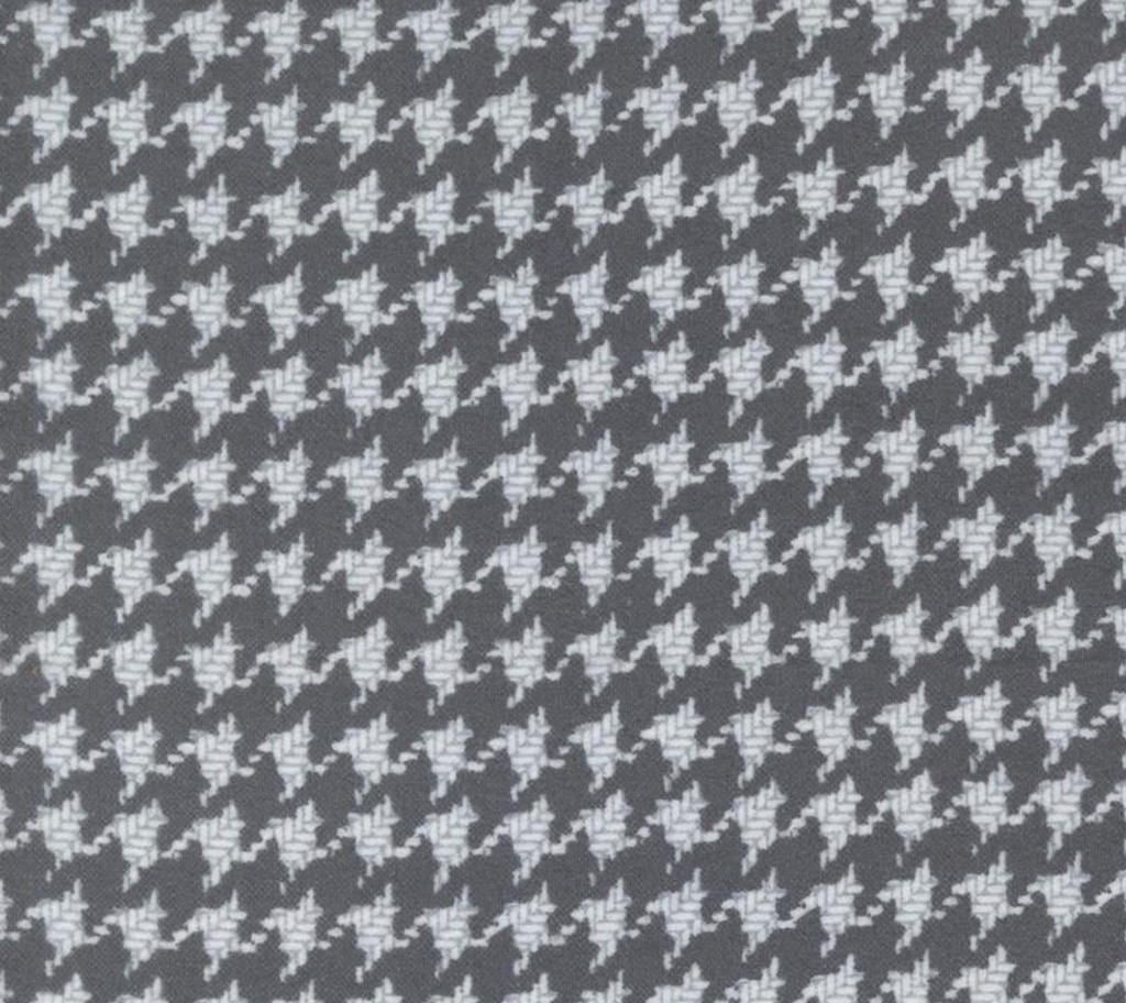 Farmhouse Flannels Houndstooth Graphite from Moda