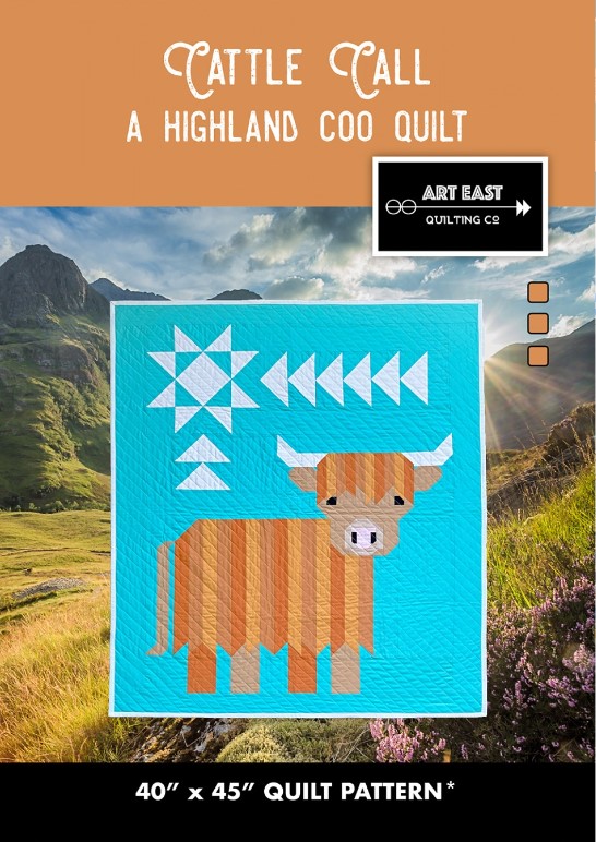Cattle Call: A Highland Coo Quilt Pattern from Art East Quilting Co.