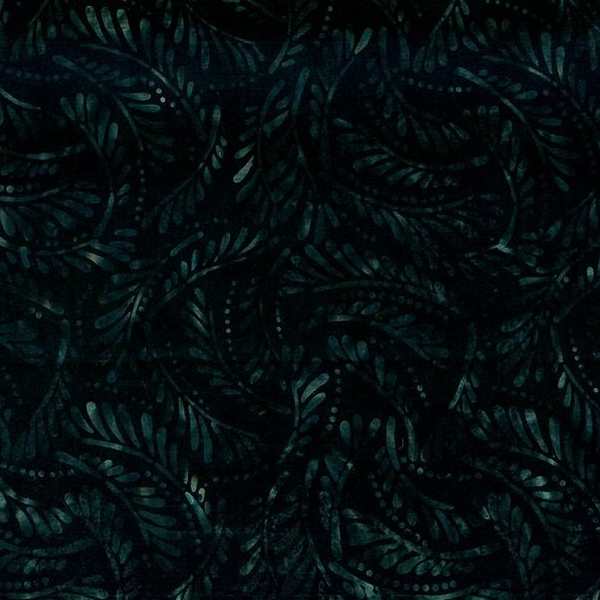 Mystic Vineyard Batik Ferns Black from Wilmington Prints