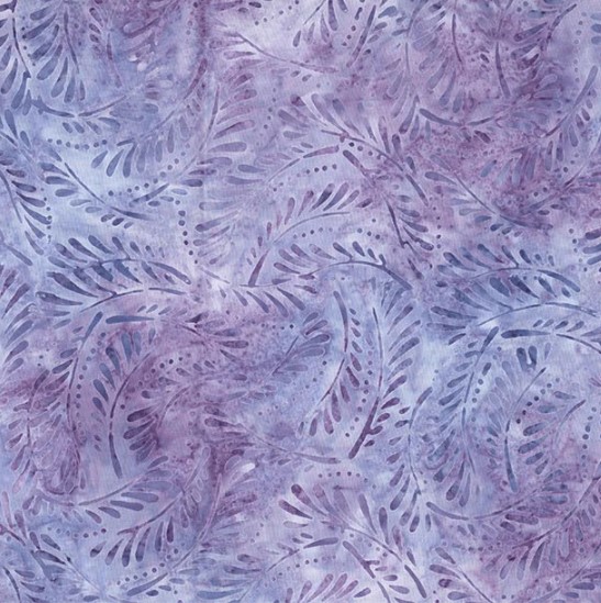 Mystic Vineyard Batik Ferns Light Purple from Wilmington Prints